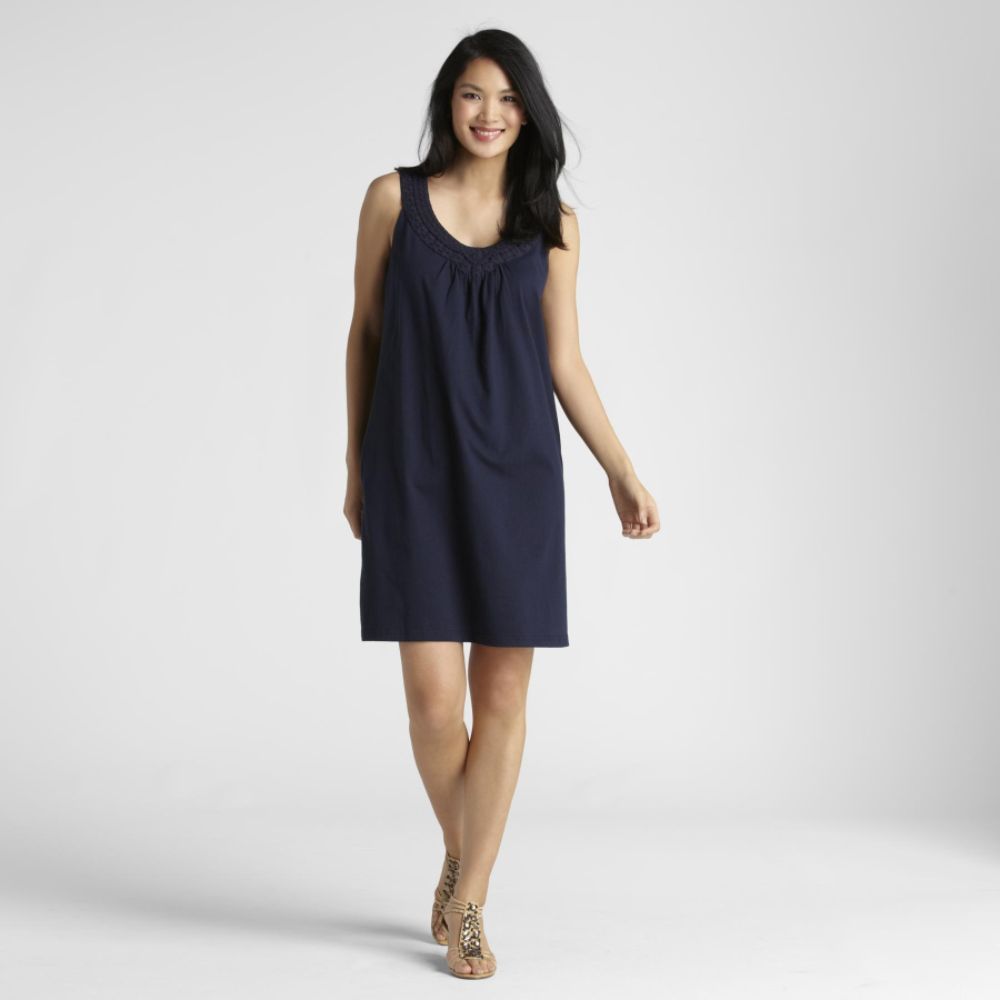 Basic Editions Women's Crochet Trim Tank Dress at Kmart.com