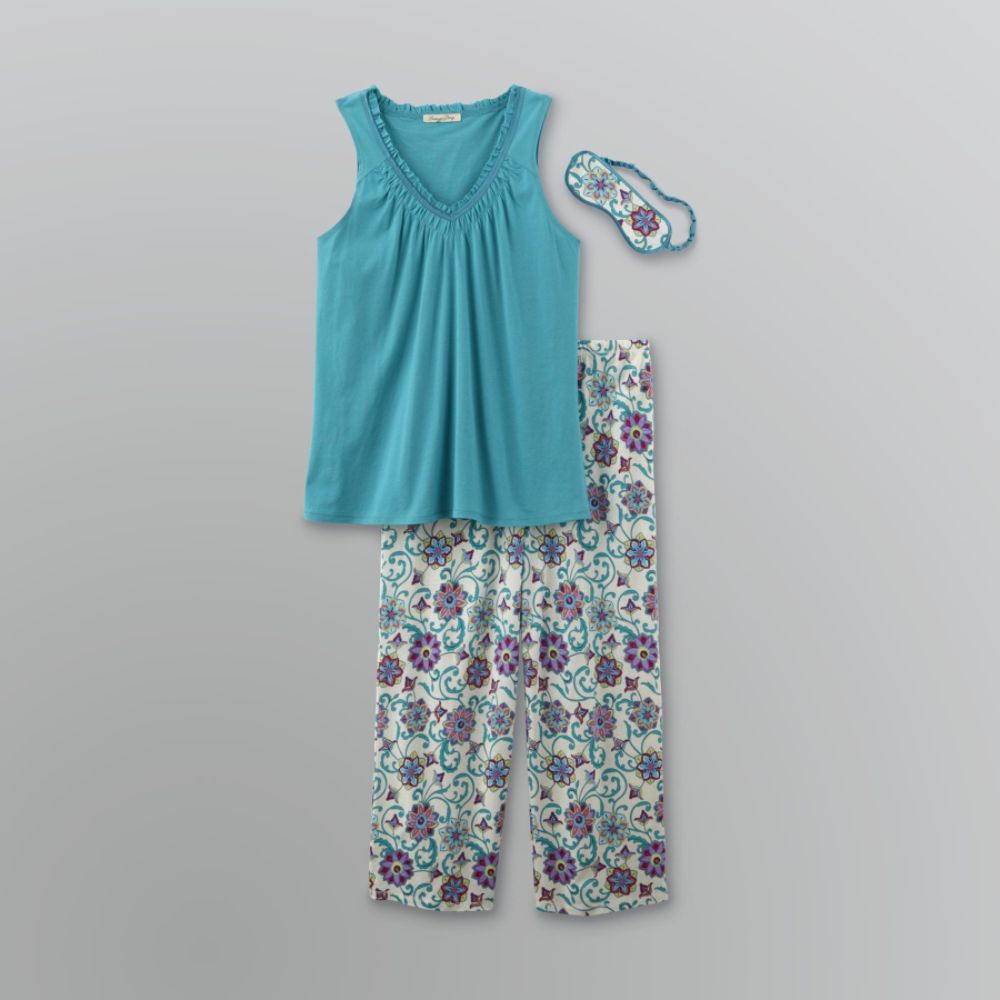Jaclyn Smith Women's Satin-Trim Pajama Set at Kmart.com