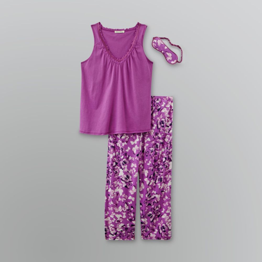 Jaclyn Smith Women's Satin-Trim Pajama Set at Kmart.com