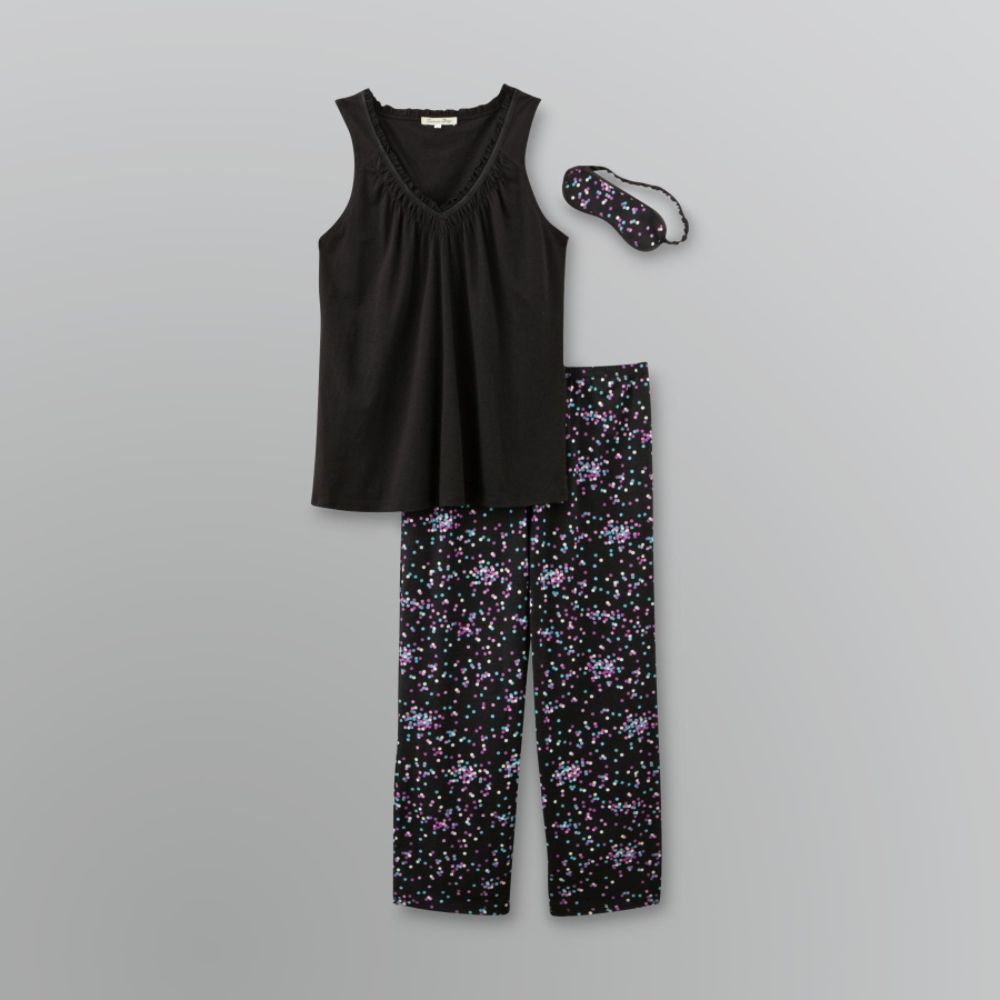 Jaclyn Smith Women's Satin-Trim Pajama Set at Kmart.com