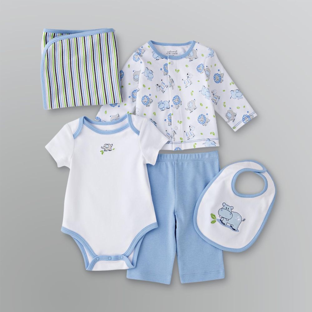 Welcome to the World Infant Boy's Safari Layette - 5 pc. at Kmart.com