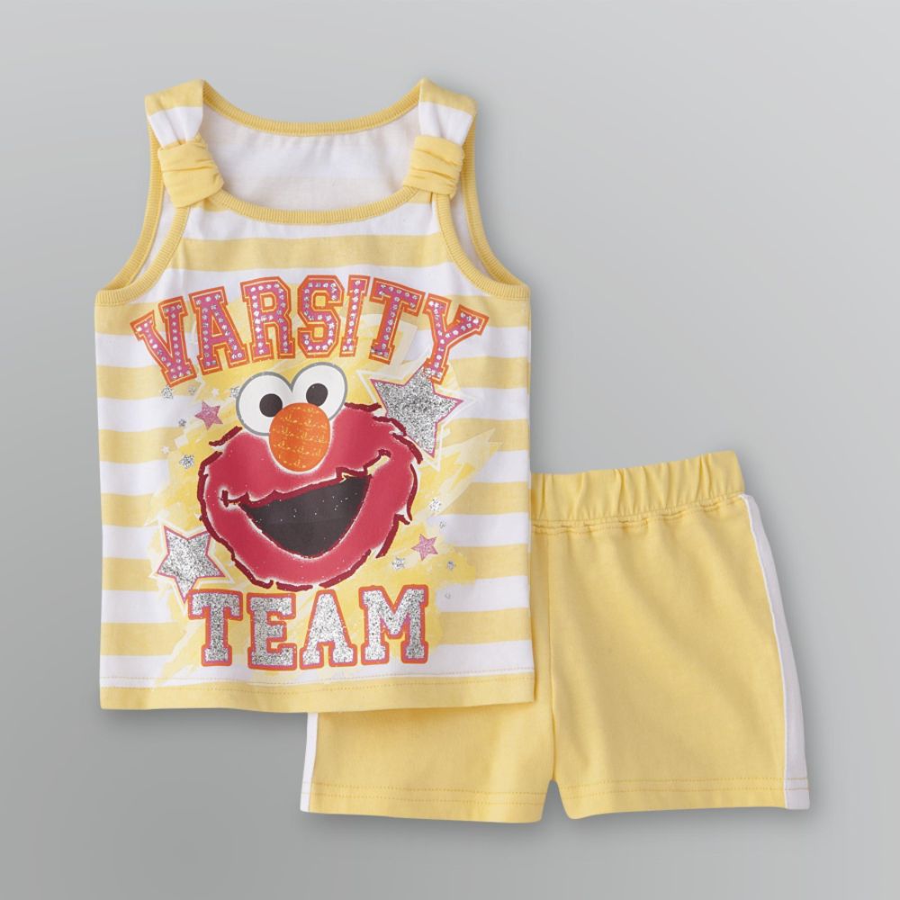 Sesame Street Toddler Girl's Team Elmo Shorts Set at Kmart.com