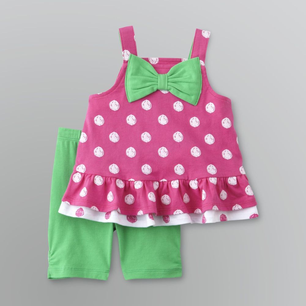 Miniville Infant Girl's Polka Dot Tank and