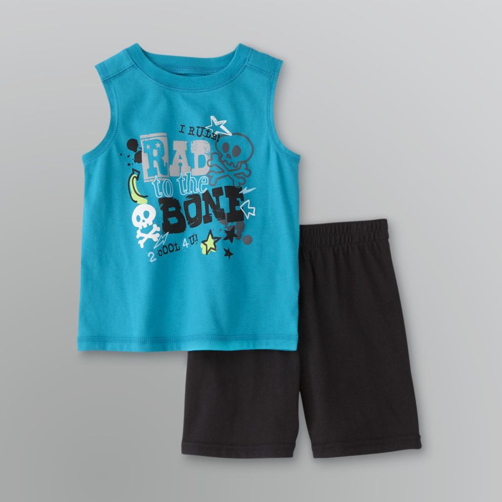 WonderKids Toddler Boy's Sleeveless Shirt and Short Set at Kmart.com