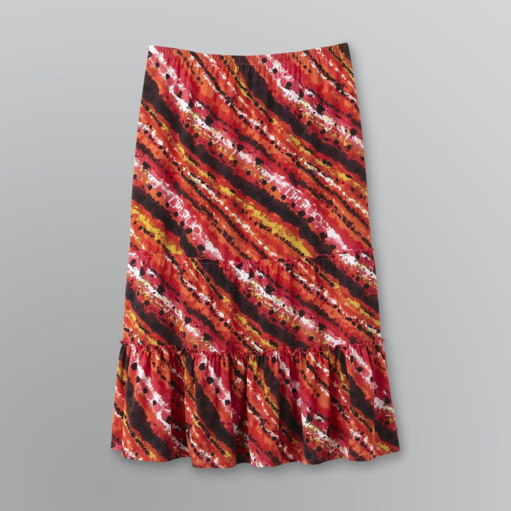 Jaclyn Smith Women's Plus Tiered Maxi Skirt at Kmart.com