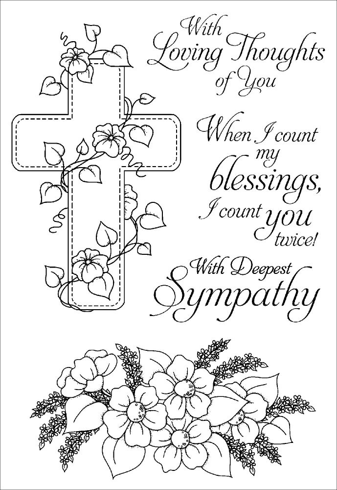 Stampers Anonymous Inky Antics Clear Stamp Set, Floral Faith at Kmart.com