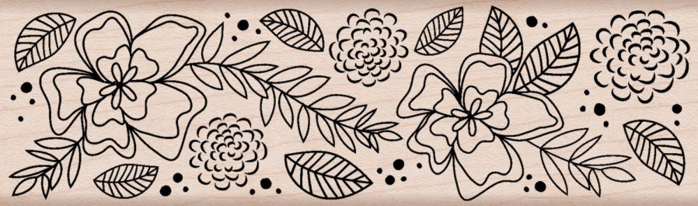 Hero Arts Mounted Rubber Stamp, Flower Border at Kmart.com