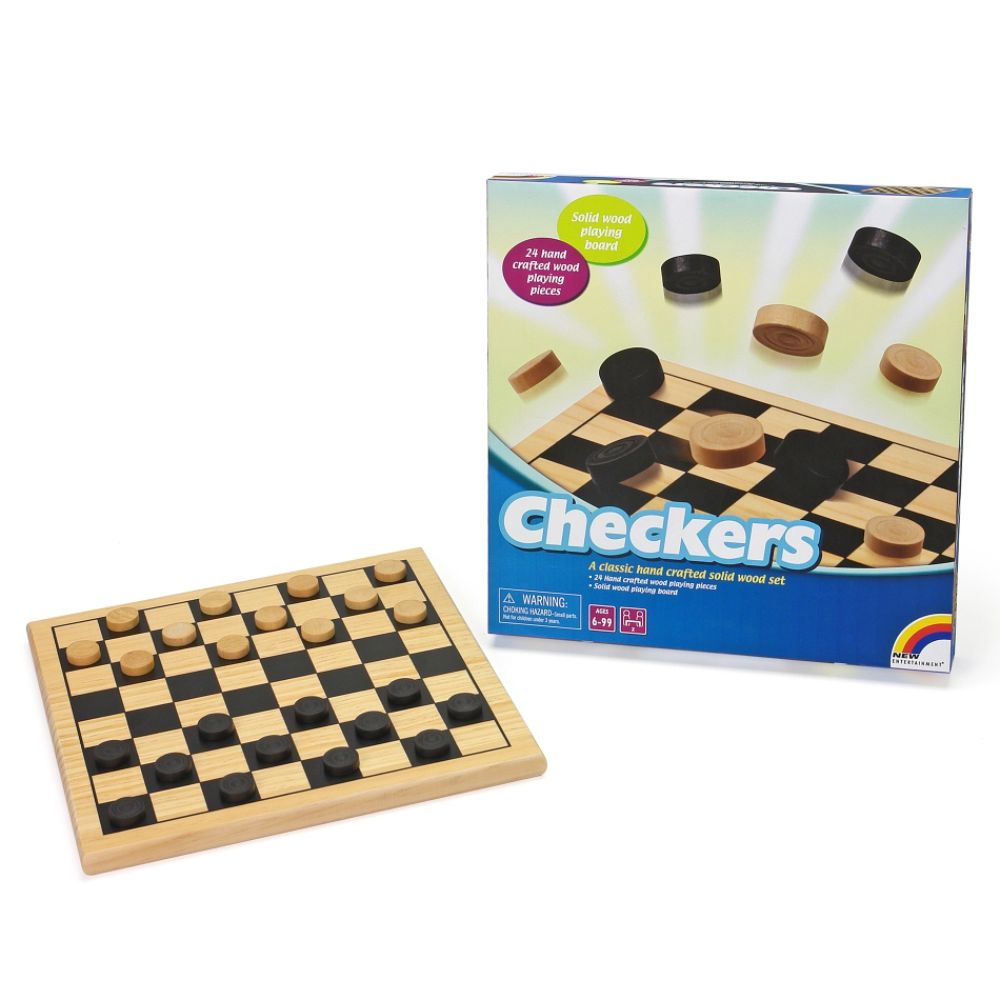 Intex Entertainment Intex Wood Checkers Set Children's Toys