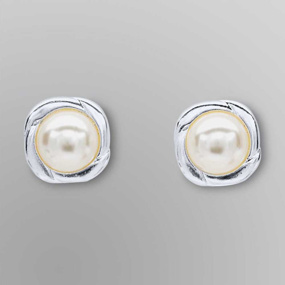 Jaclyn Smith Women's Pearl Clip Earrings at Sears.com