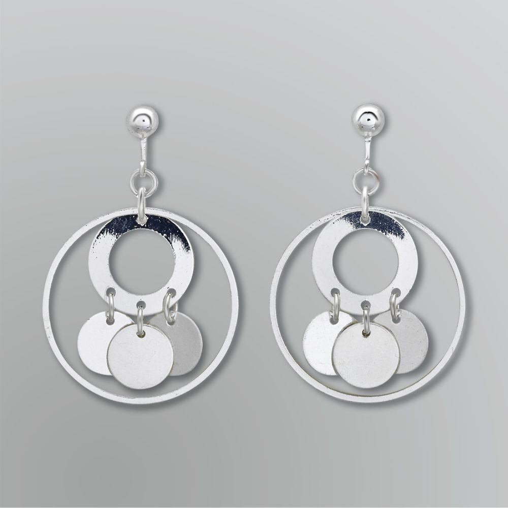 Jaclyn Smith Overlapping Circle Drop Earrings