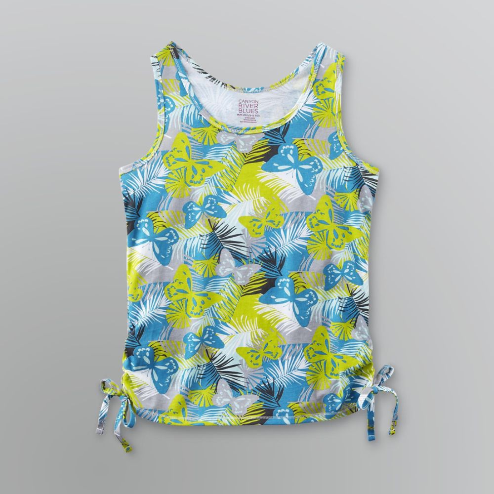 Canyon River Blues Girl's Shirred Sides Printed Tank Top at Kmart.com