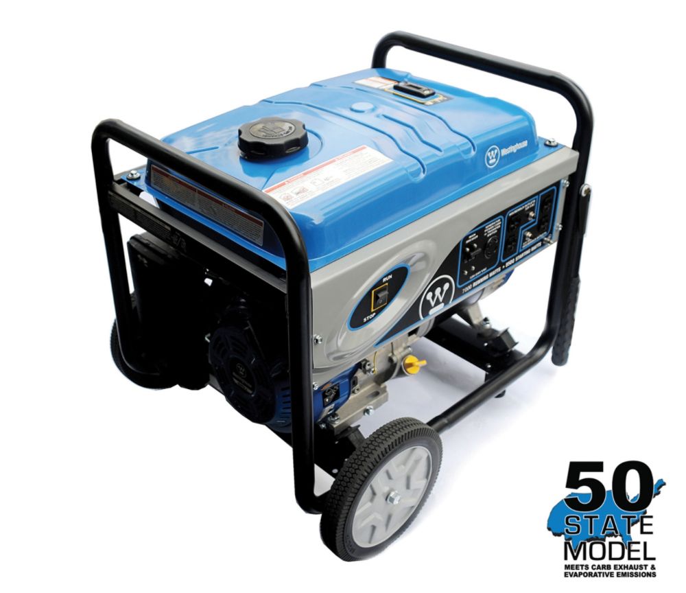 Westinghouse Portable Generator 7000 Running Watts, 8500 Starting Watts - CARB Compliant