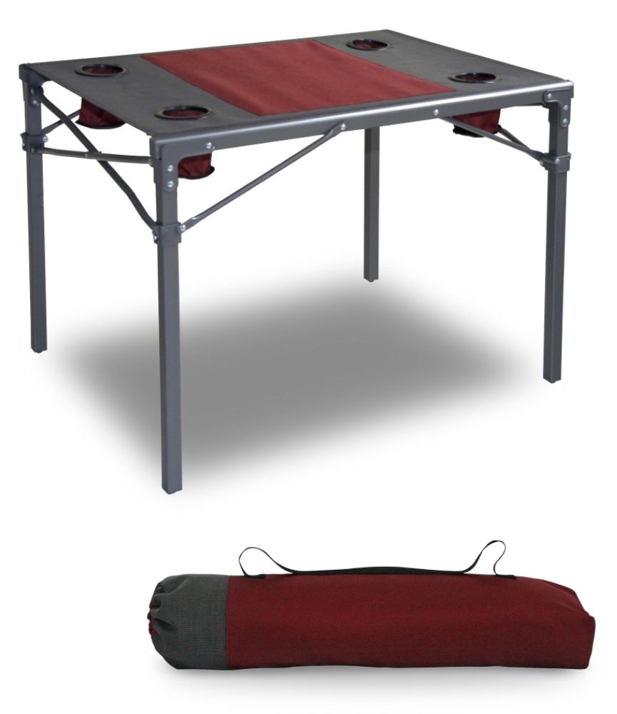 Northwest Territory Fold & Stow Portable Camping Table with Carry Bag