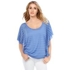 Kardashian Kollection Women's Burnout Stripe Kaftan Tee at Sears.com