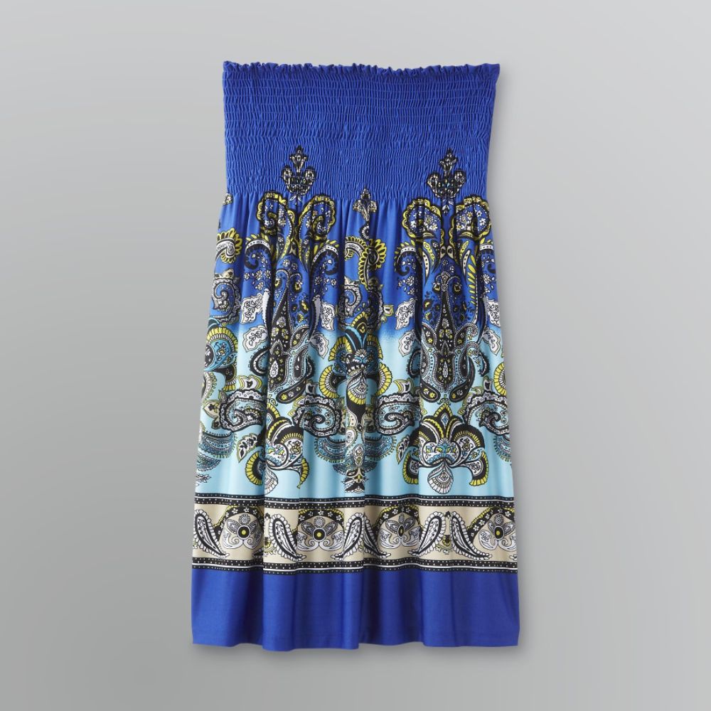 Bongo Women's Scarf Print Strapless Sundress at Kmart.com