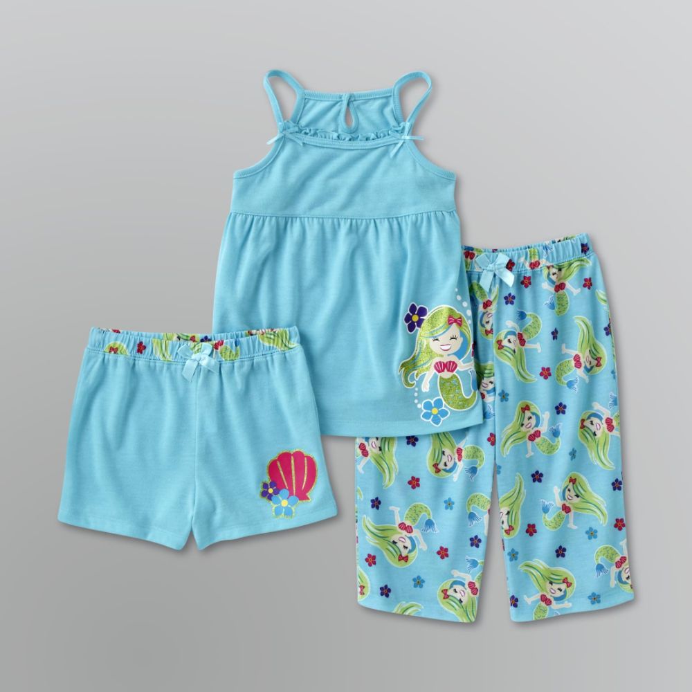 Joe Boxer Toddler Girl's Tank, Capris, and Shorts Three Piece Set at Kmart.com