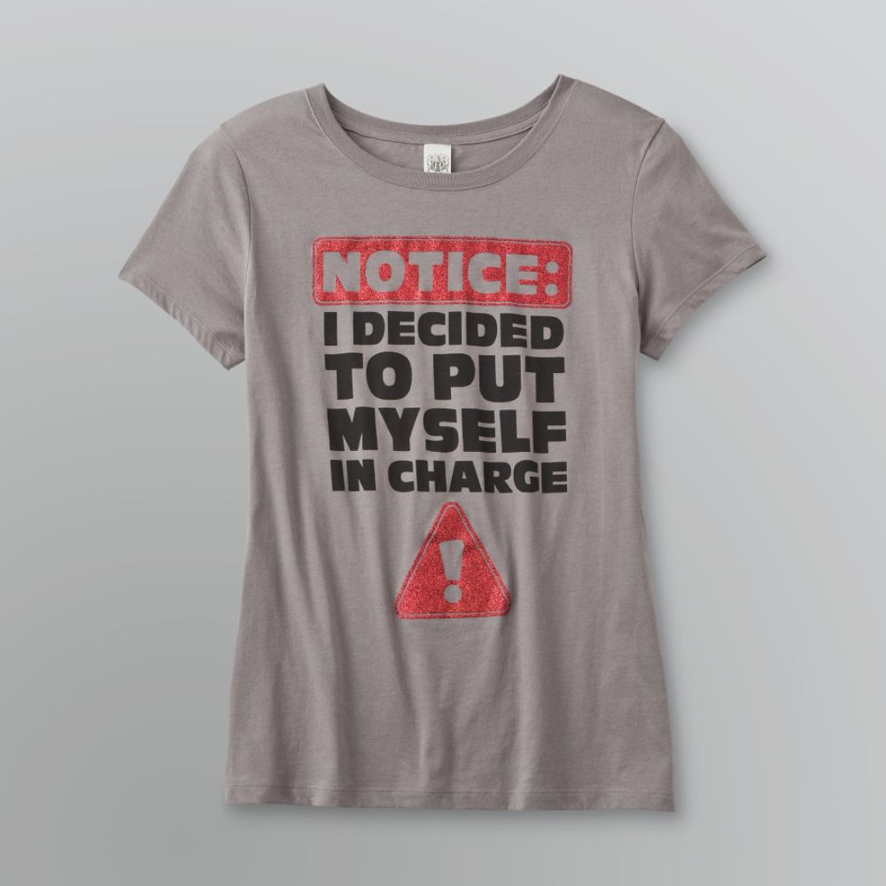 Hybrid Junior's Plus Graphic T-Shirt - In Charge at Kmart.com