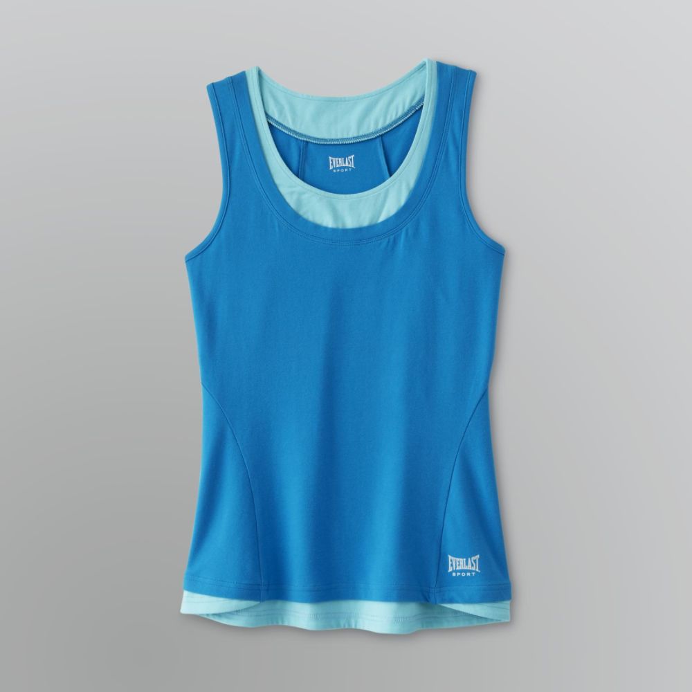 Everlast&reg; Sport Women's Layered Look Athletic Tank Top at Kmart.com