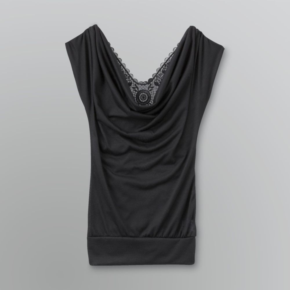 Bongo Junior's Crochet Back Cowl Neck Top at Sears.com