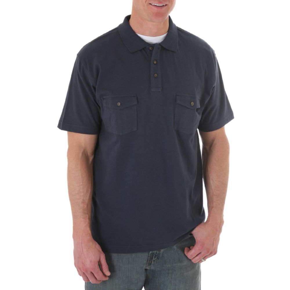 Wrangler Men’s Tee Shirt Jeans Co. Collared Knit at Kmart.com