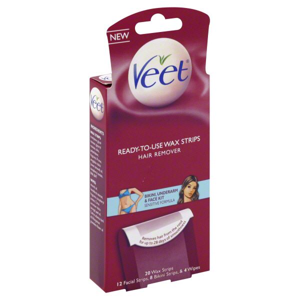 Veet Hair Remover, Ready-to-Use Wax Strips, 20 strips at Kmart.com