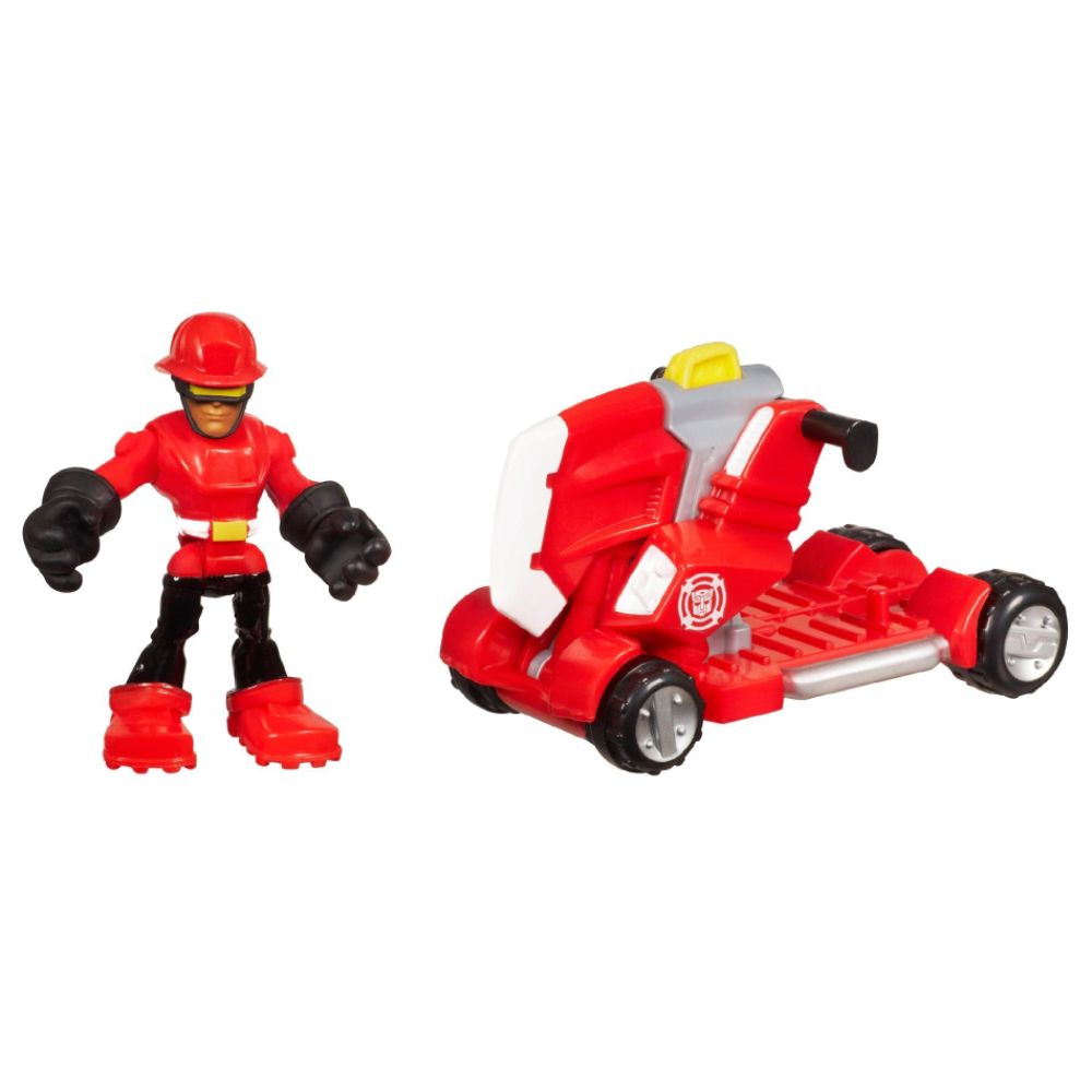 Transformers RESCUE BOTS PLAYSKOOL HEROES CODY BURNS and Rescue Axe