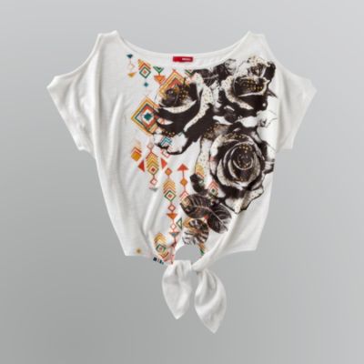 Bongo Junior's Plus Cropped Cold Shoulder Top at Kmart.com