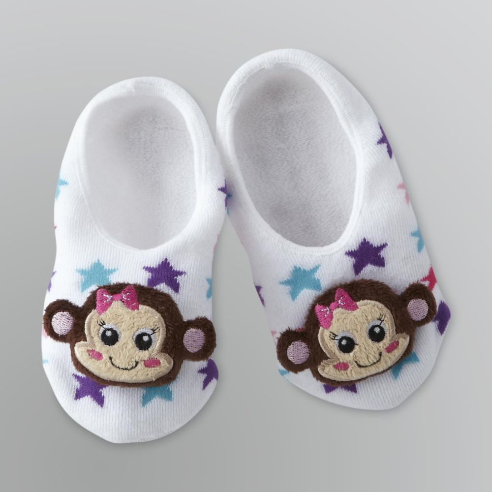 Joe Boxer Girl's Pom Face Slippers - Monkey at Sears.com