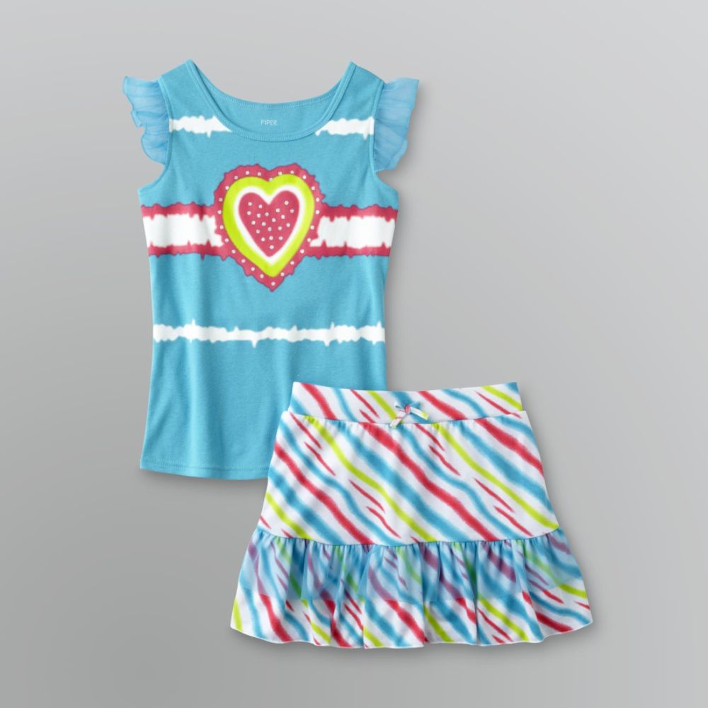 Piper & Blue Girl's Tie Dye Tank Top and Scooter Set at Kmart.com