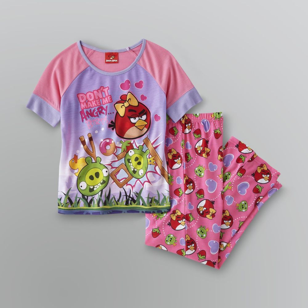 Angry Birds Girl's Angry Birds Top and Pants Sleepwear Set at Kmart.com