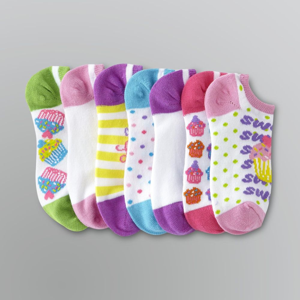 Joe Boxer Girl's No-Show Yummy Socks - 7 Pair at Sears.com