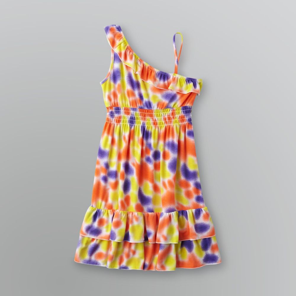 Piper & Blue Girl's Ruffled One-Sleeve Dress at Kmart.com