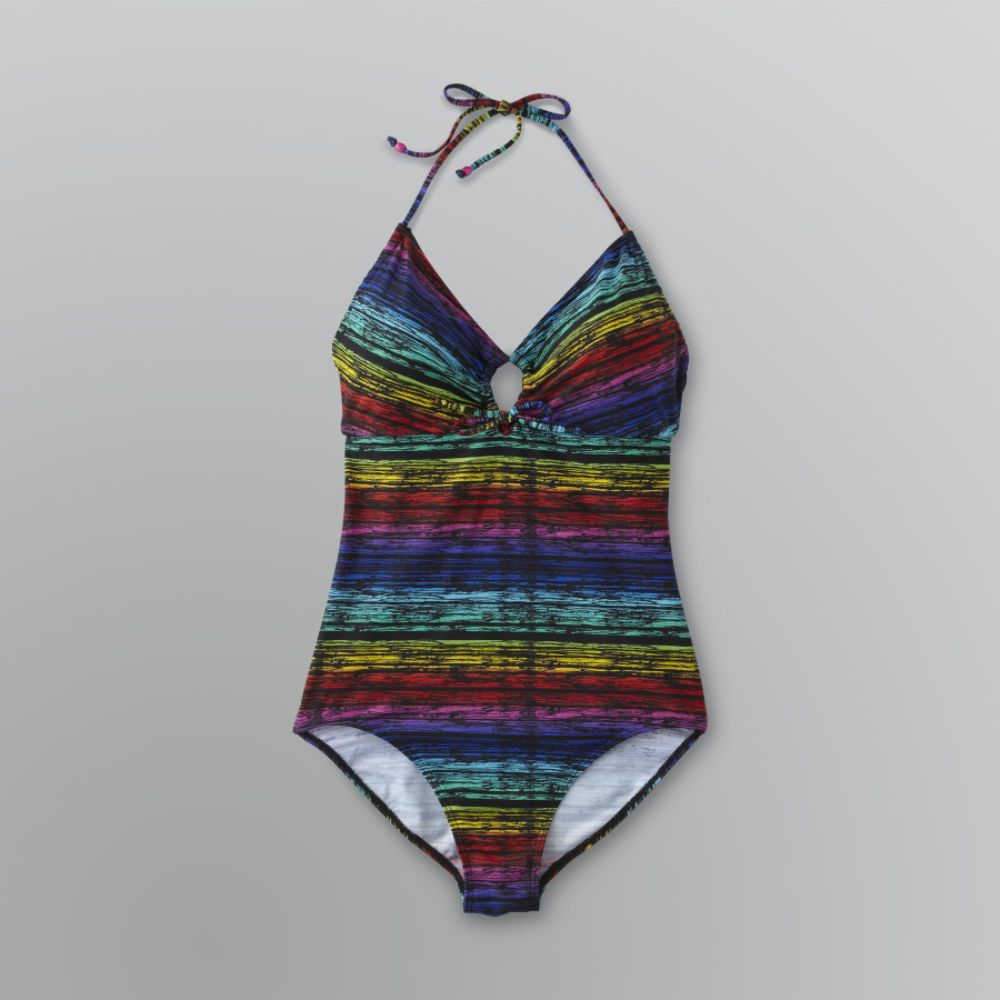 Joe Boxer Women's Plus Striped One Piece Swimsuit at Kmart.com