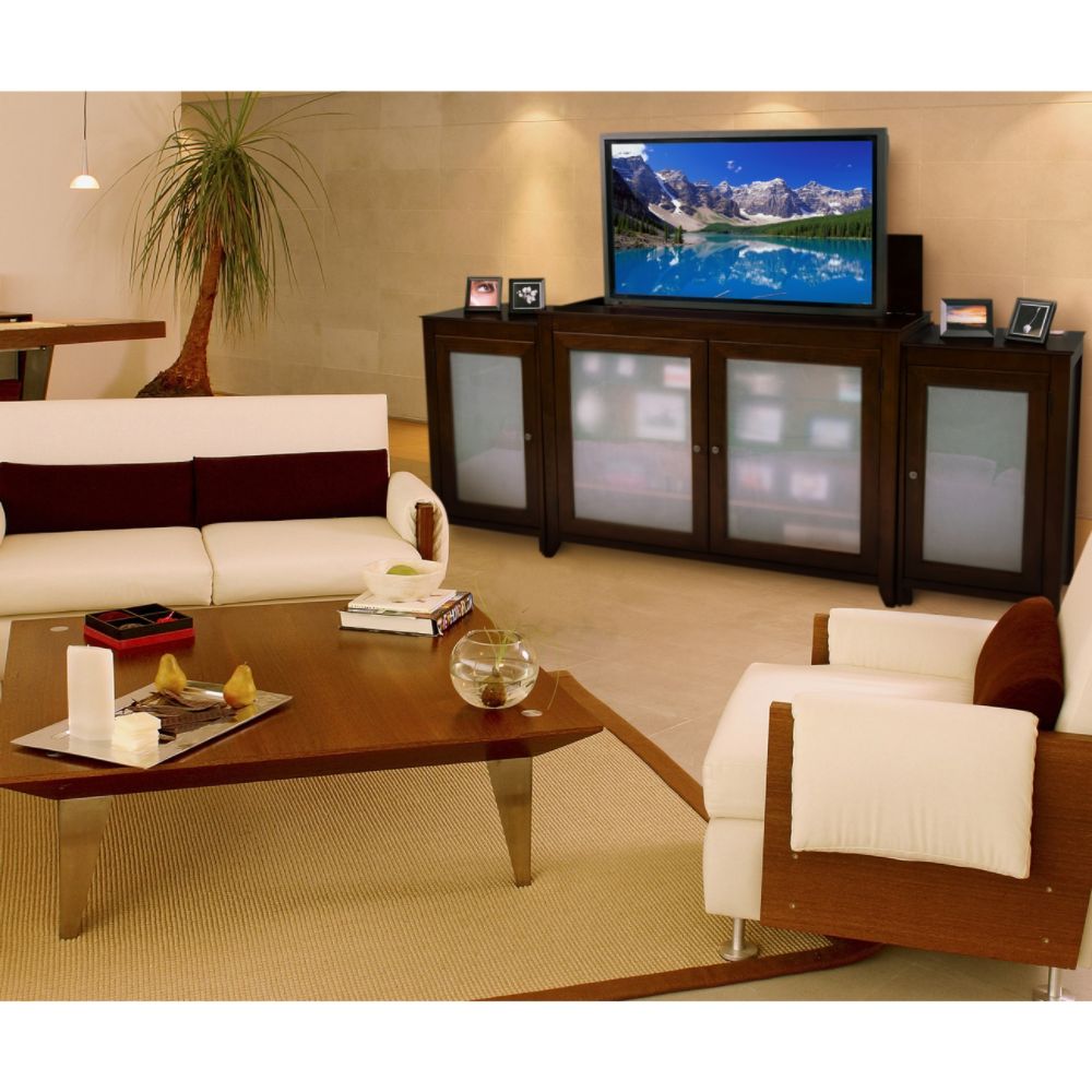 Touchstone Tuscany Espresso TV Lift Cabinet With Side Cabinets For Flat Screen TV's Up To 55" at Kmart.com
