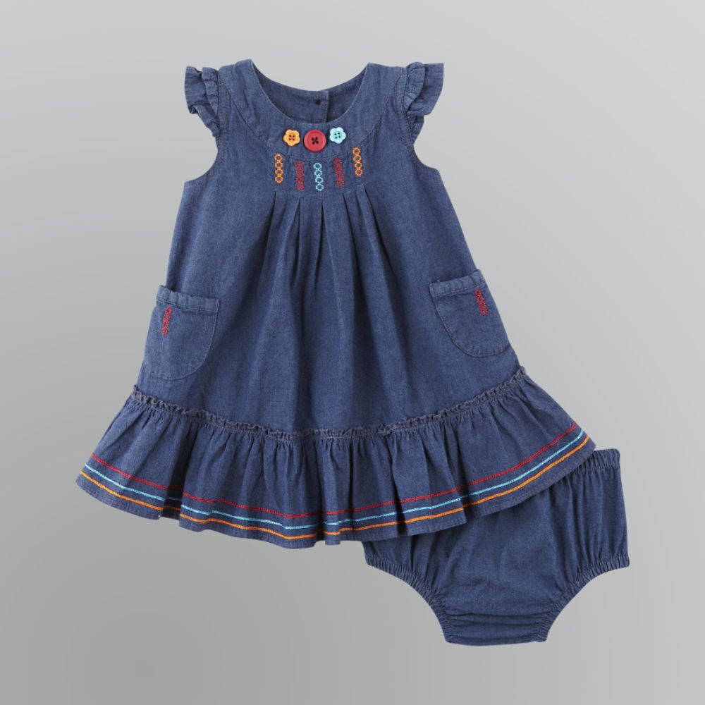 WonderKids Toddler Girl's Chambray Dress Set at Kmart.com