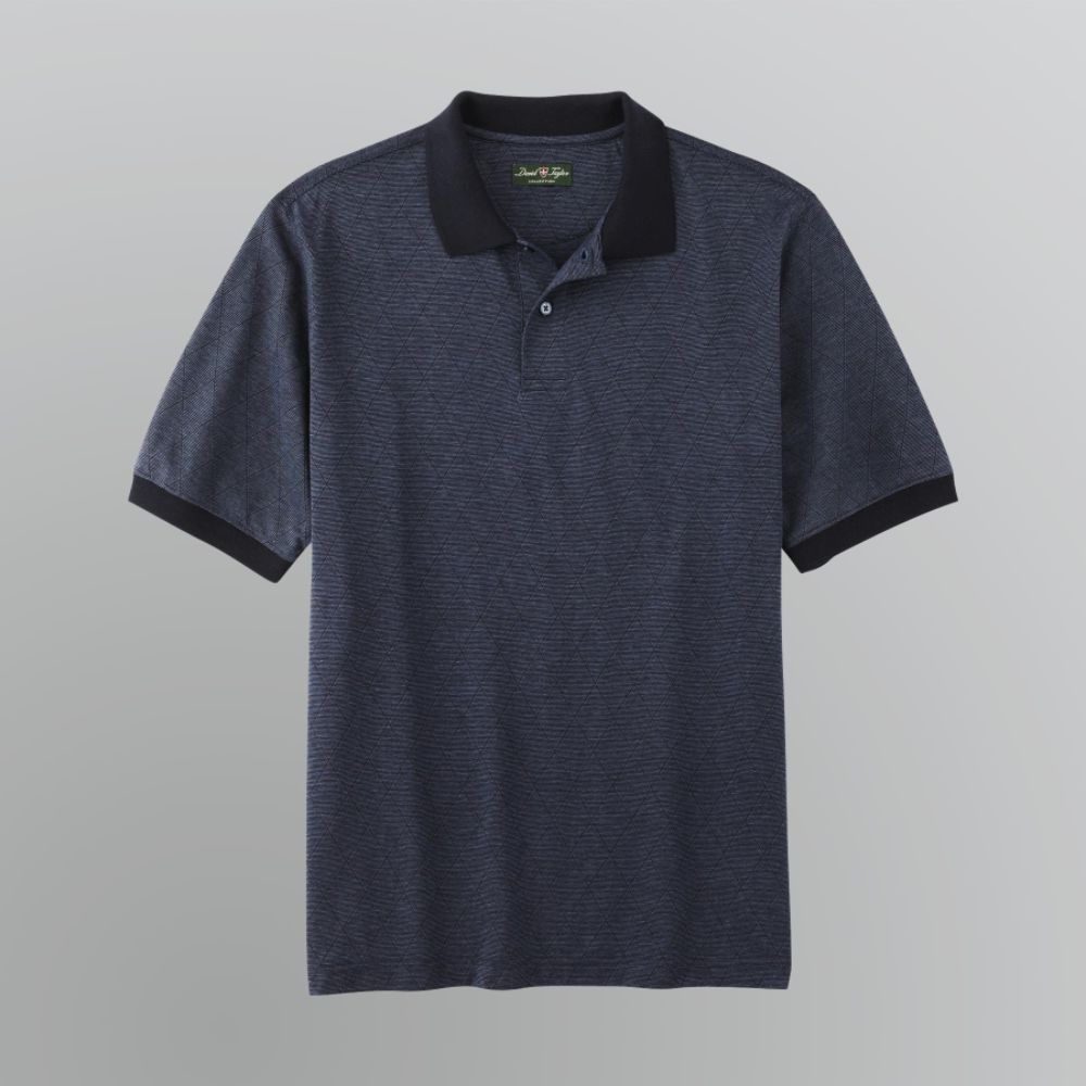 David Taylor Men's Diamond Jacquard Polo at Kmart.com