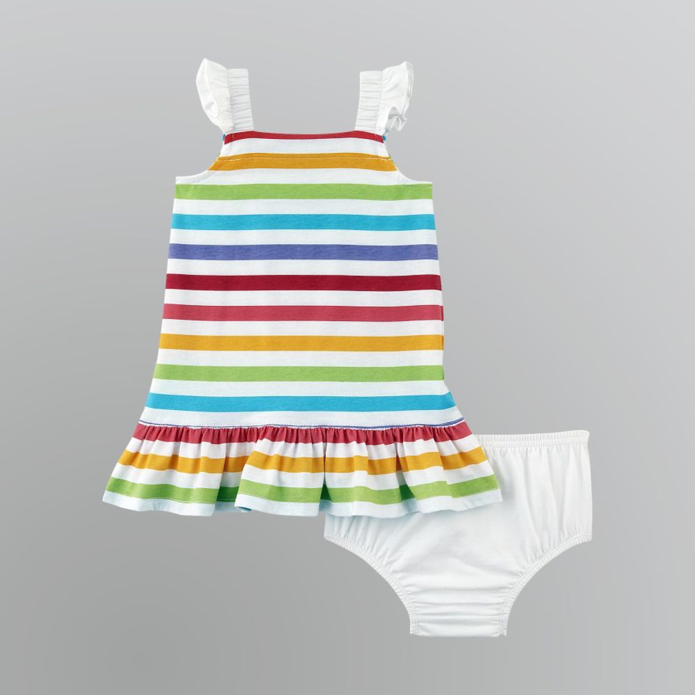 WonderKids Toddler Girl's Multi-Stripe Dress Set at Kmart.com