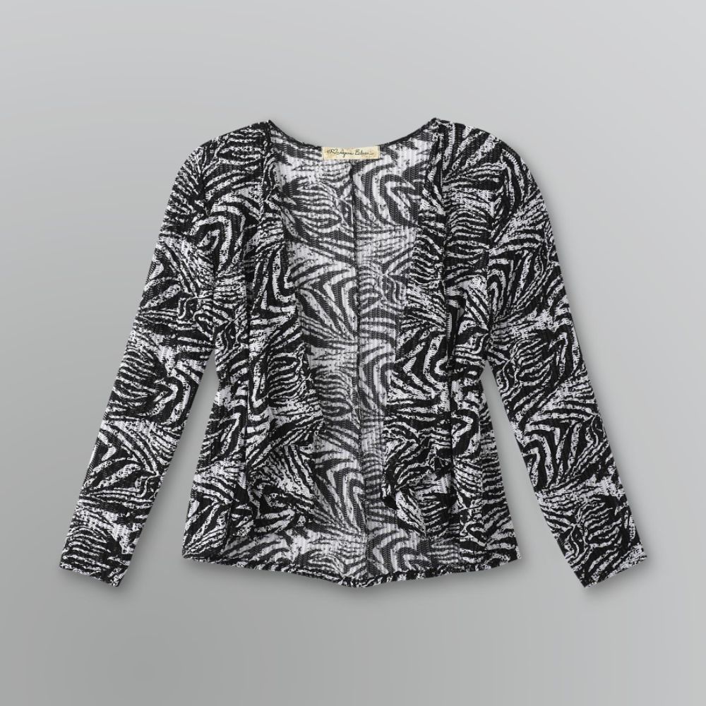 Aqua Blues Women's Plus Corn Mesh Cardigan at Sears.com