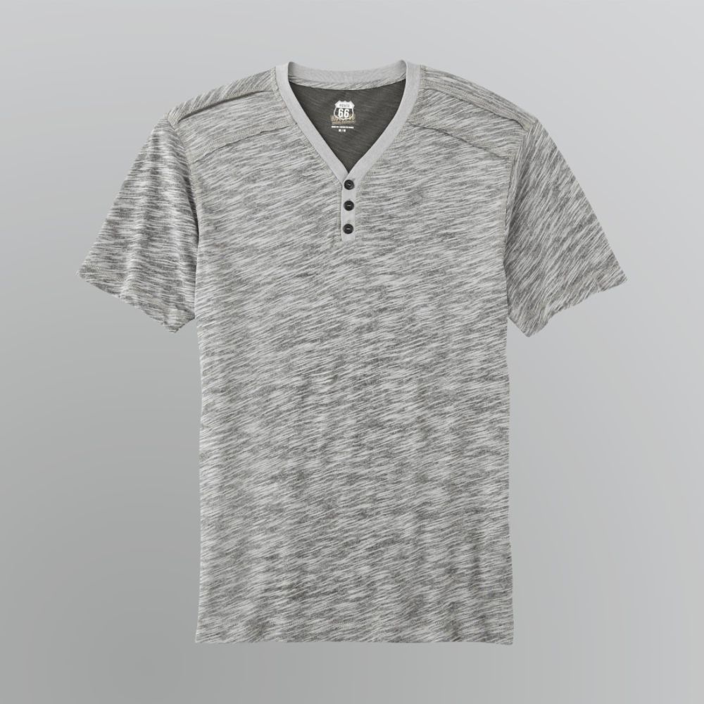 Route 66 Young Men's Slubbed V-Neck Henley Shirt at Kmart.com