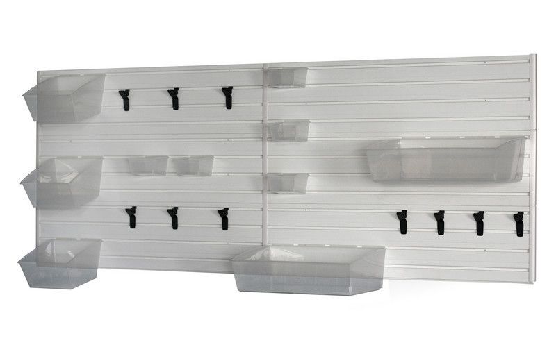 Flow Wall System FWS-4812-6WB14 Laundry and Utility Room Organization White