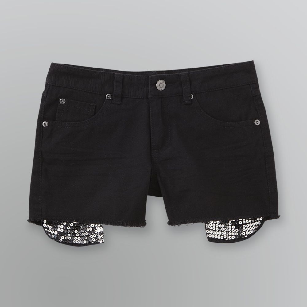 Bongo Girl's Sequin Denim Cutoff Shorts at Kmart.com