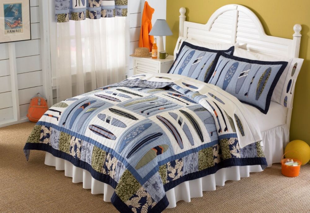 My World Catch a Wave Twin Quilt with Pillow Sham at Sears.com