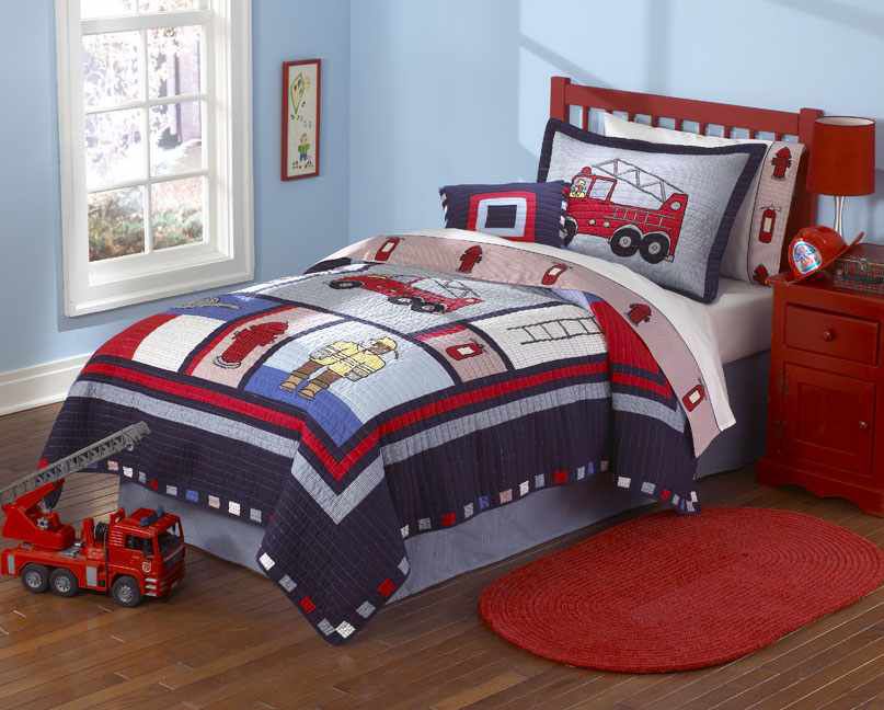 My World Fireman Full / Queen Quilt with 2 Shams at Sears.com