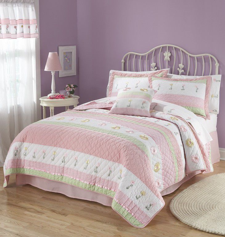 My World Tara Stripe Full / Queen Quilt with 2 Shams at Sears.com