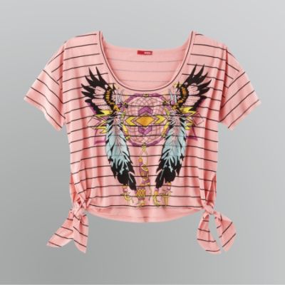 Bongo Junior's Plus Tie-Waist Graphic T-Shirt at Kmart.com