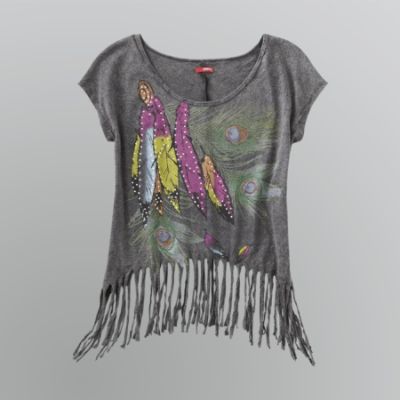 Bongo Junior's Plus Boxy Fringe T-Shirt at Kmart.com