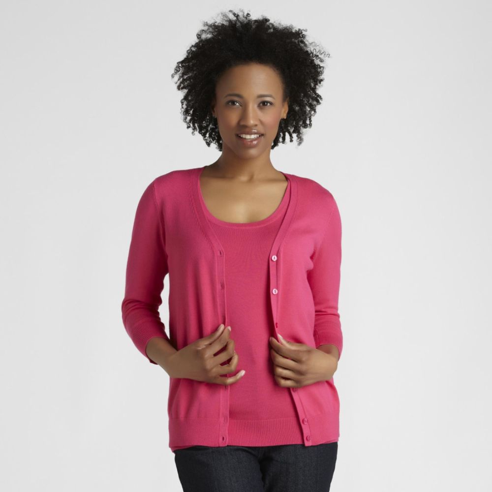 Covington Petite's V-Neck Cardigan Sweater at Kmart.com