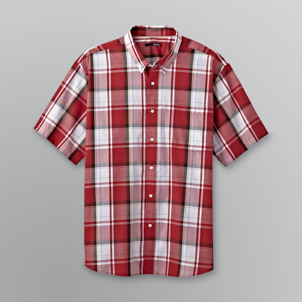 Basic Editions Men's Big & Tall Plaid Sport Shirt at Kmart.com