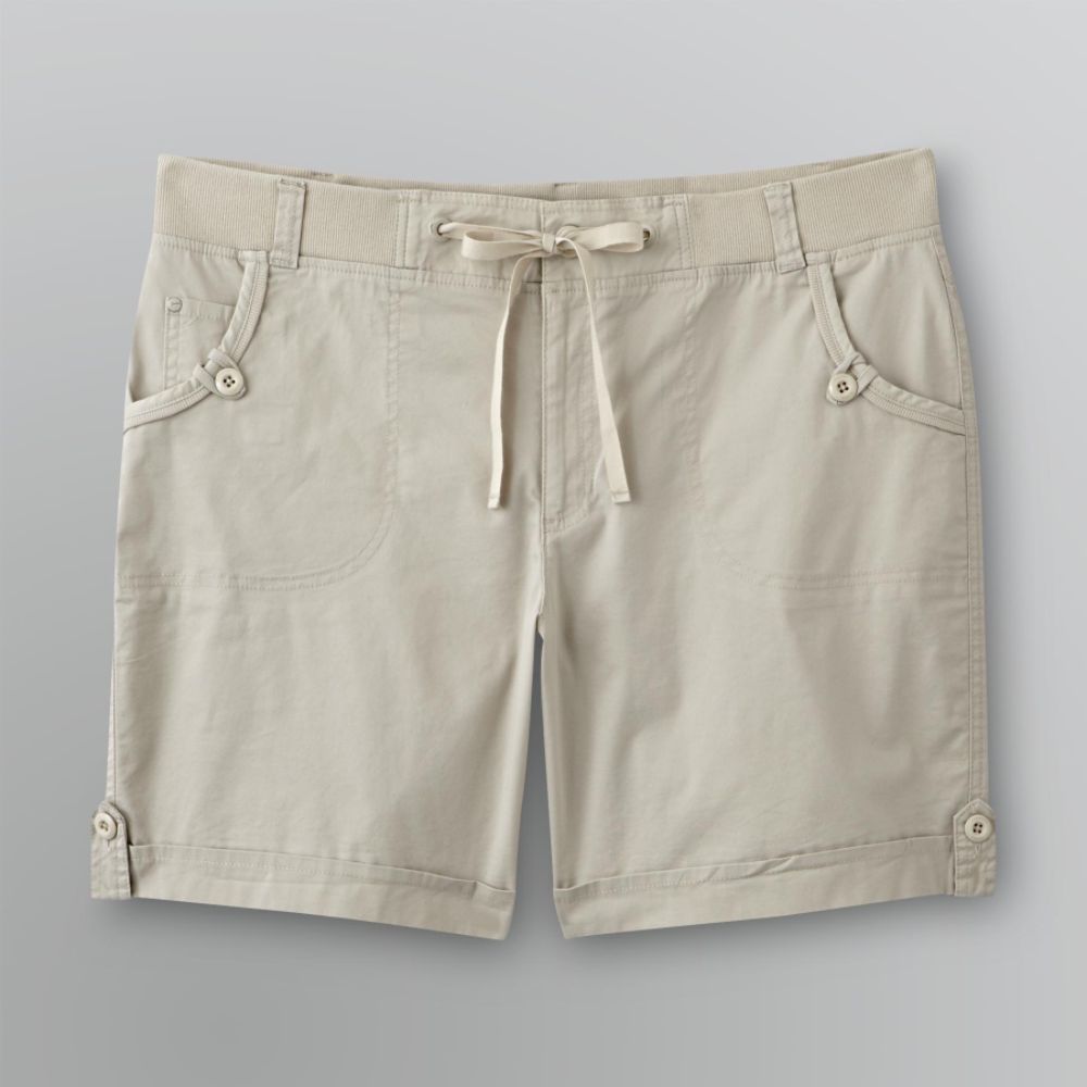 Gloria Vanderbilt Women's Plus Knit Waist Shorts at Sears.com