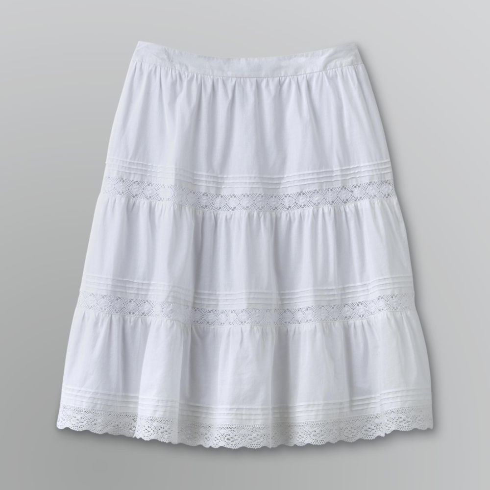 Covington Petite's Crochet Trim Peasant Skirt at Kmart.com
